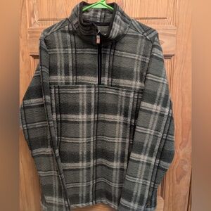 John Wayne Green Plaid Sweater